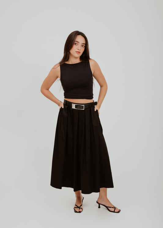 Black Midi Skirt
