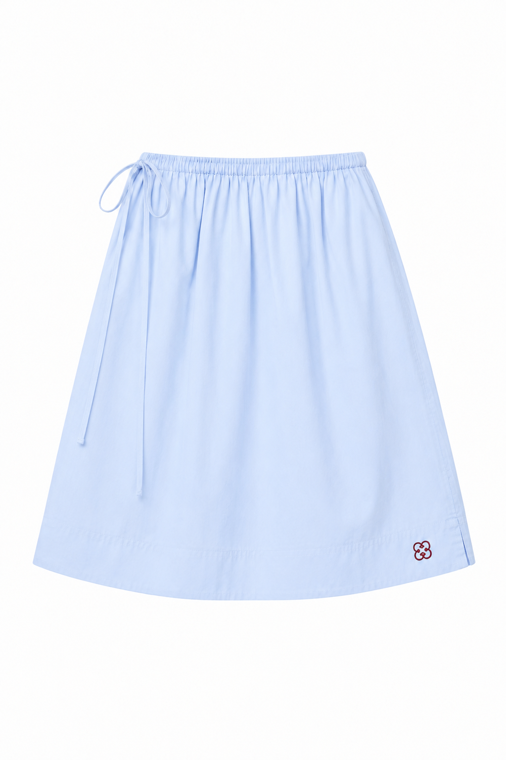 Blue Midi Tie Skirt