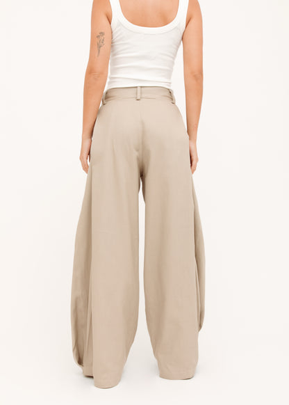Beige Studio Pants
