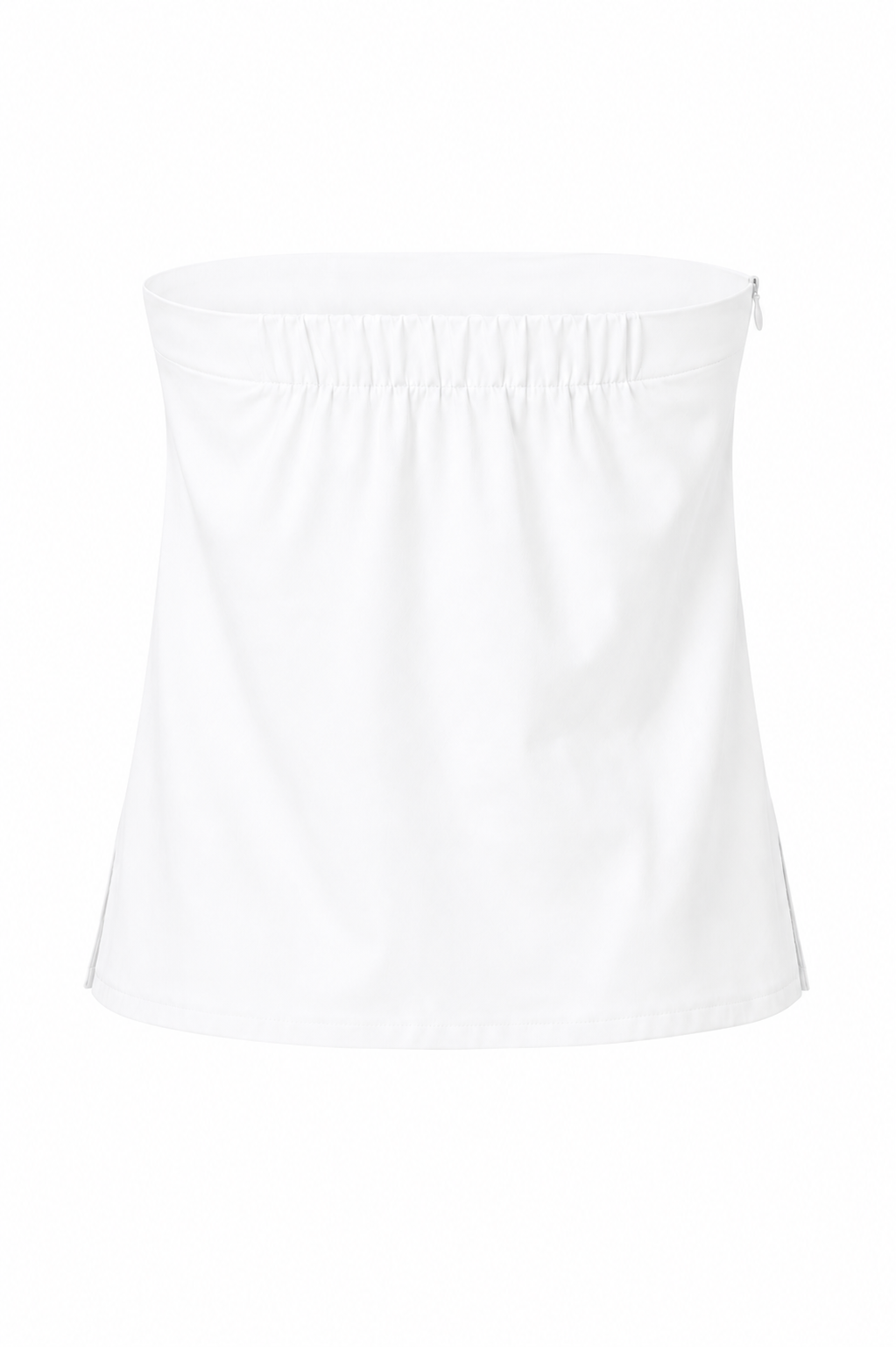 White Flower Strapless Top