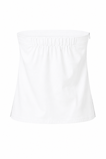 White Flower Strapless Top