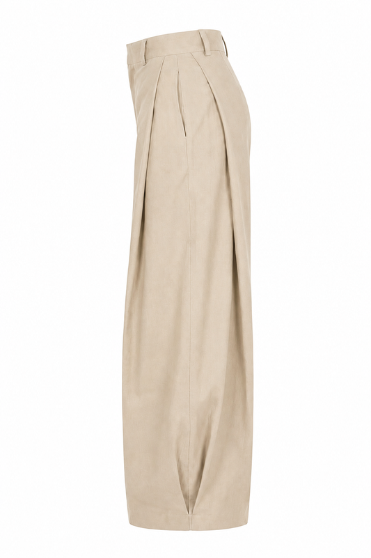 Beige Studio Pants