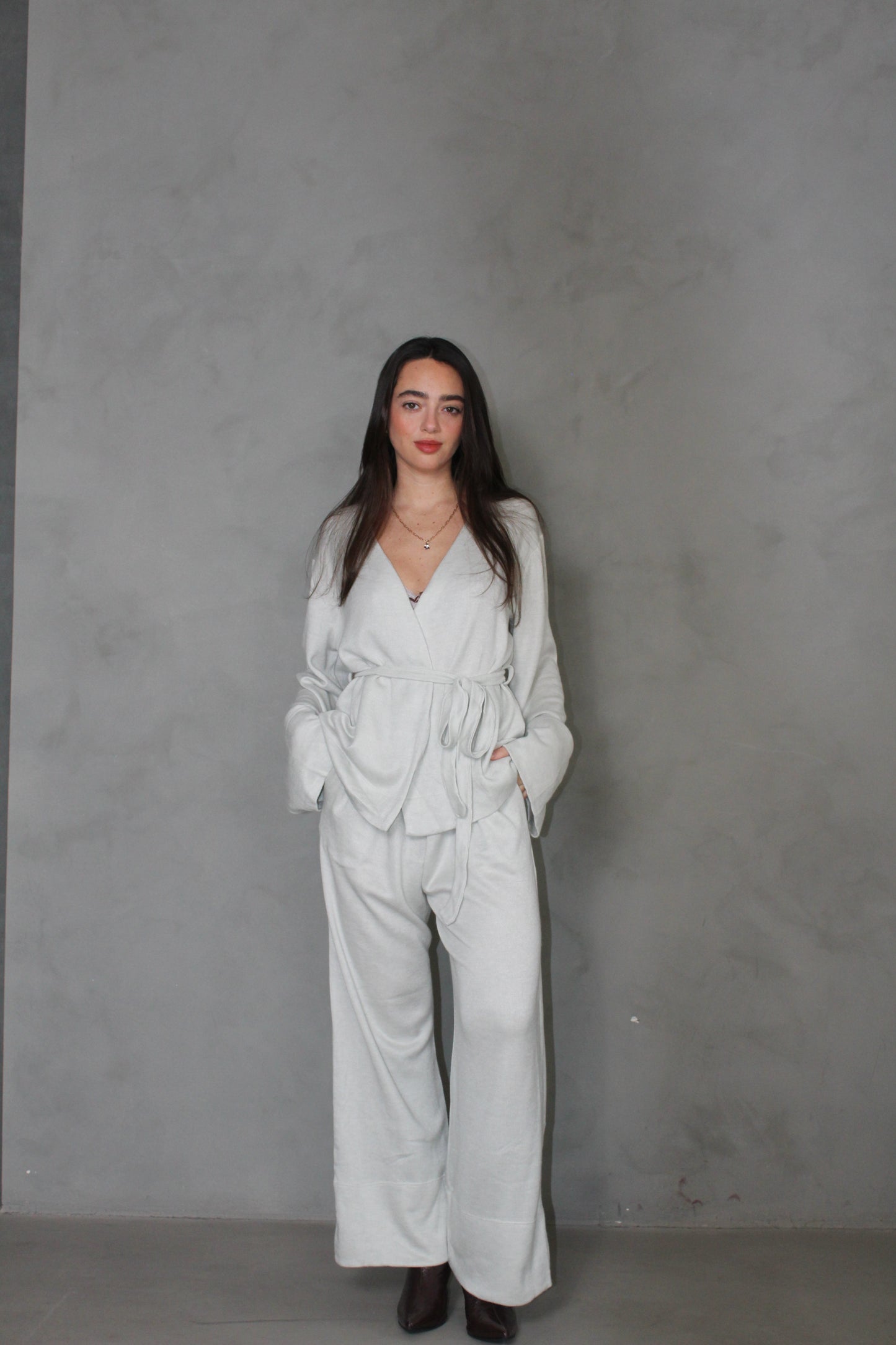 Soft Angora Kimono Suit
