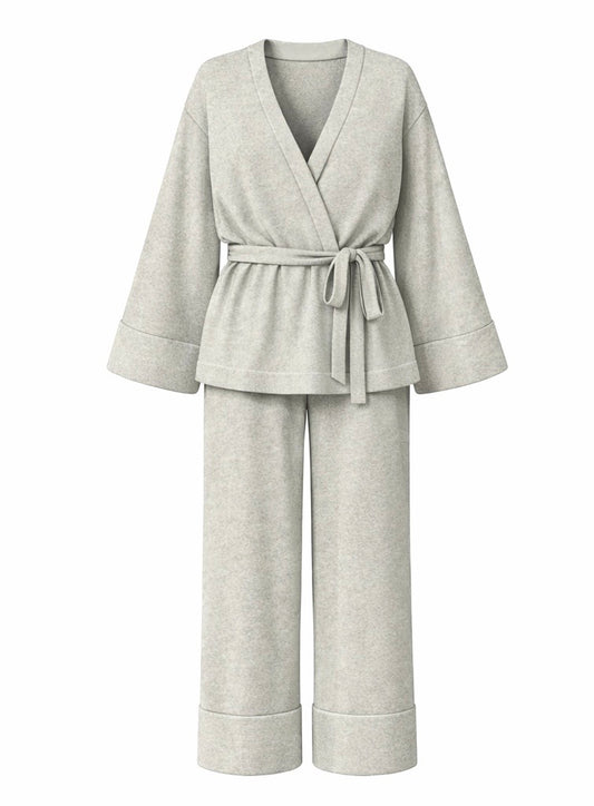 Soft Angora Kimono Suit