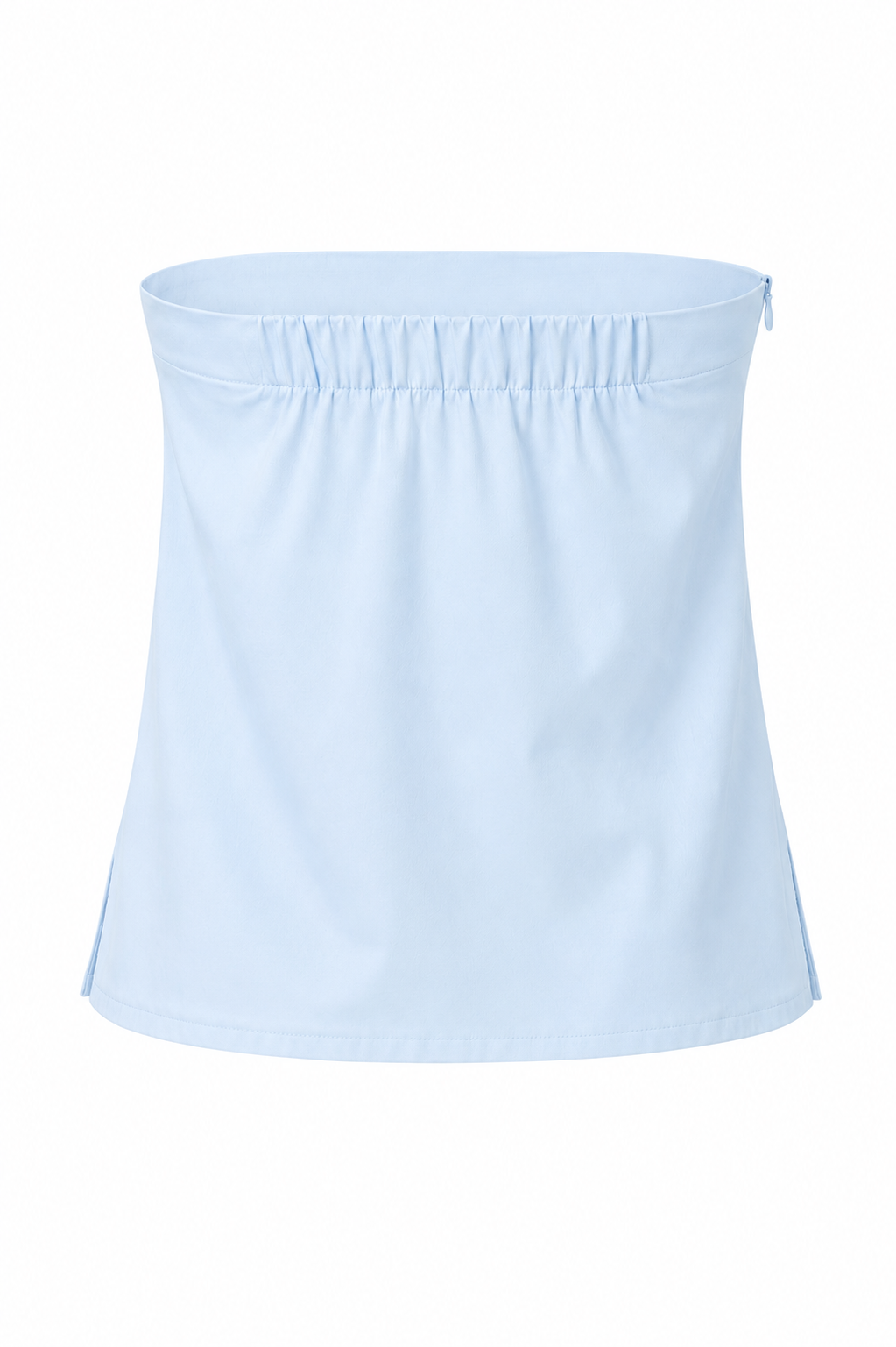 Blue Flower Strapless Top