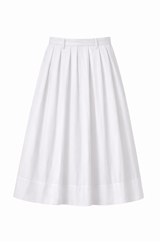 White Midi Skirt