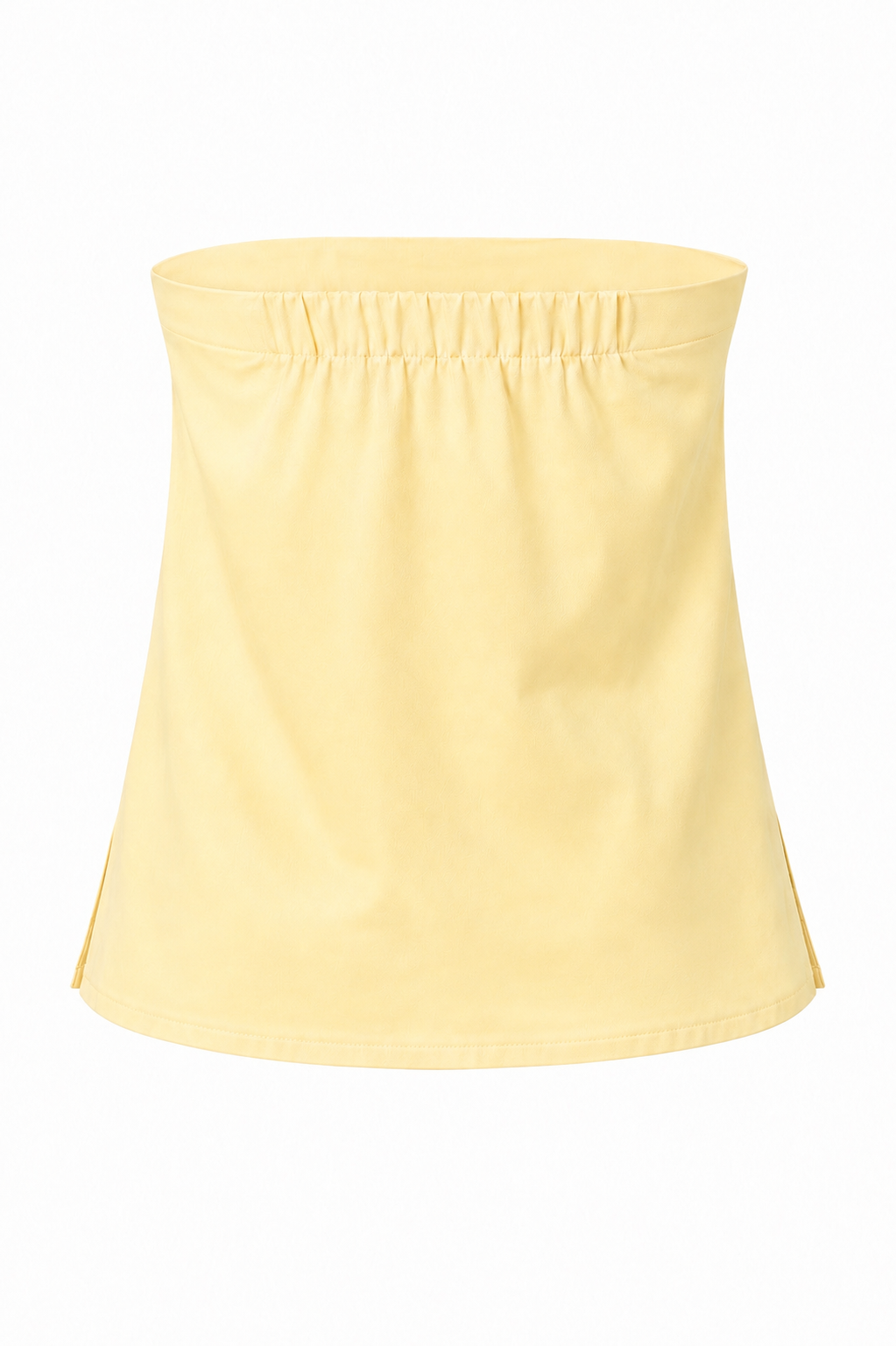 Yellow Flower Strapless Top