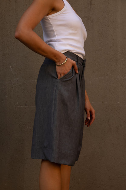 Gladis Tailored - The Grey Bermuda