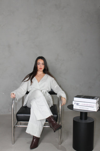 Soft Angora Kimono Suit
