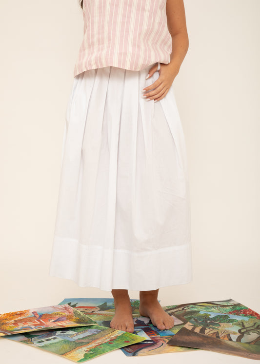 White Midi Skirt