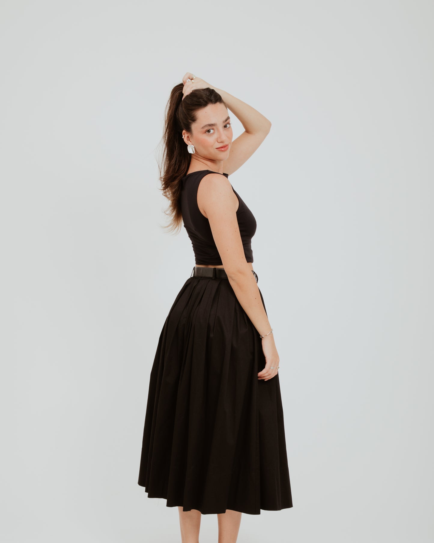 Black Midi Skirt