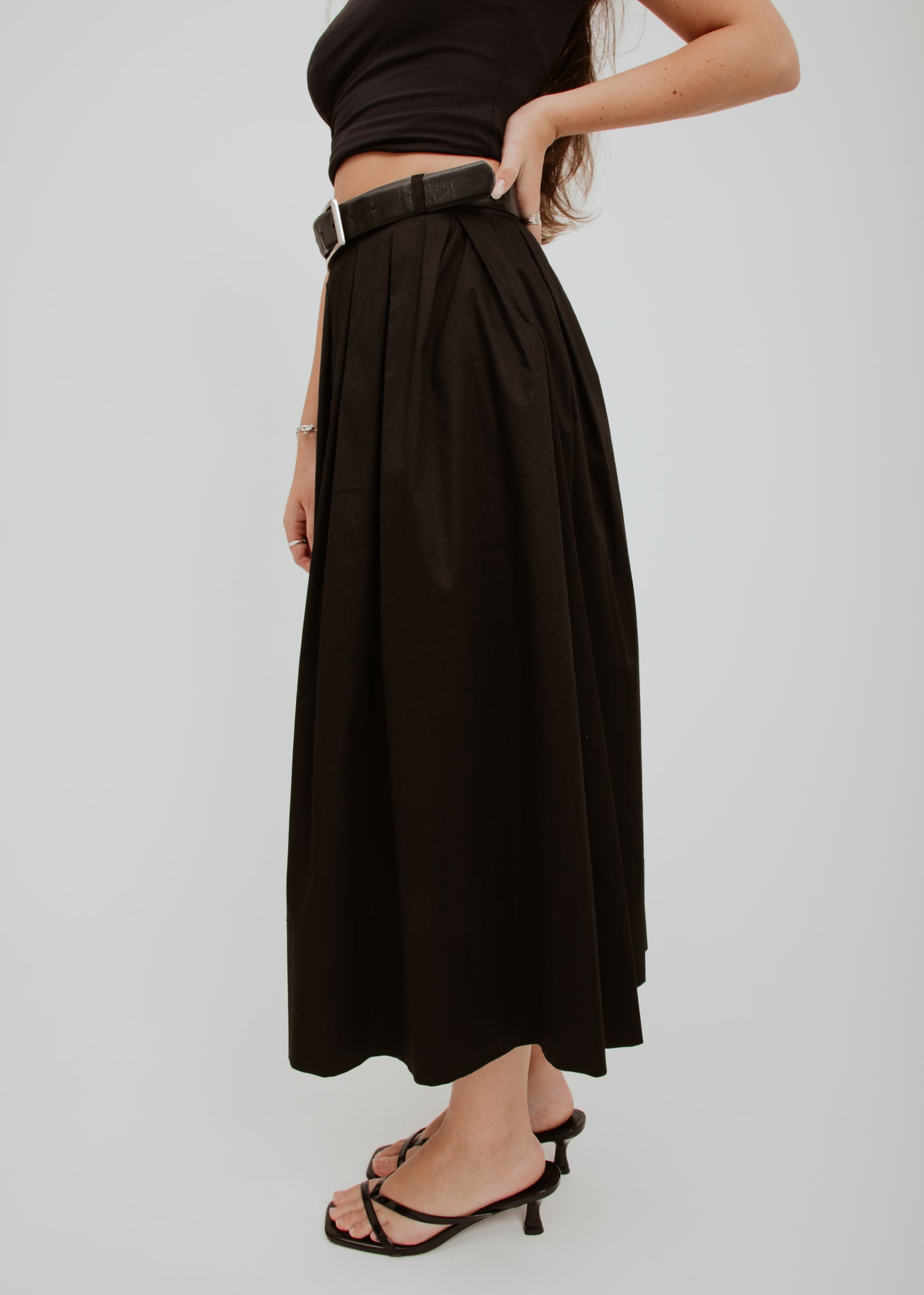 Black Midi Skirt