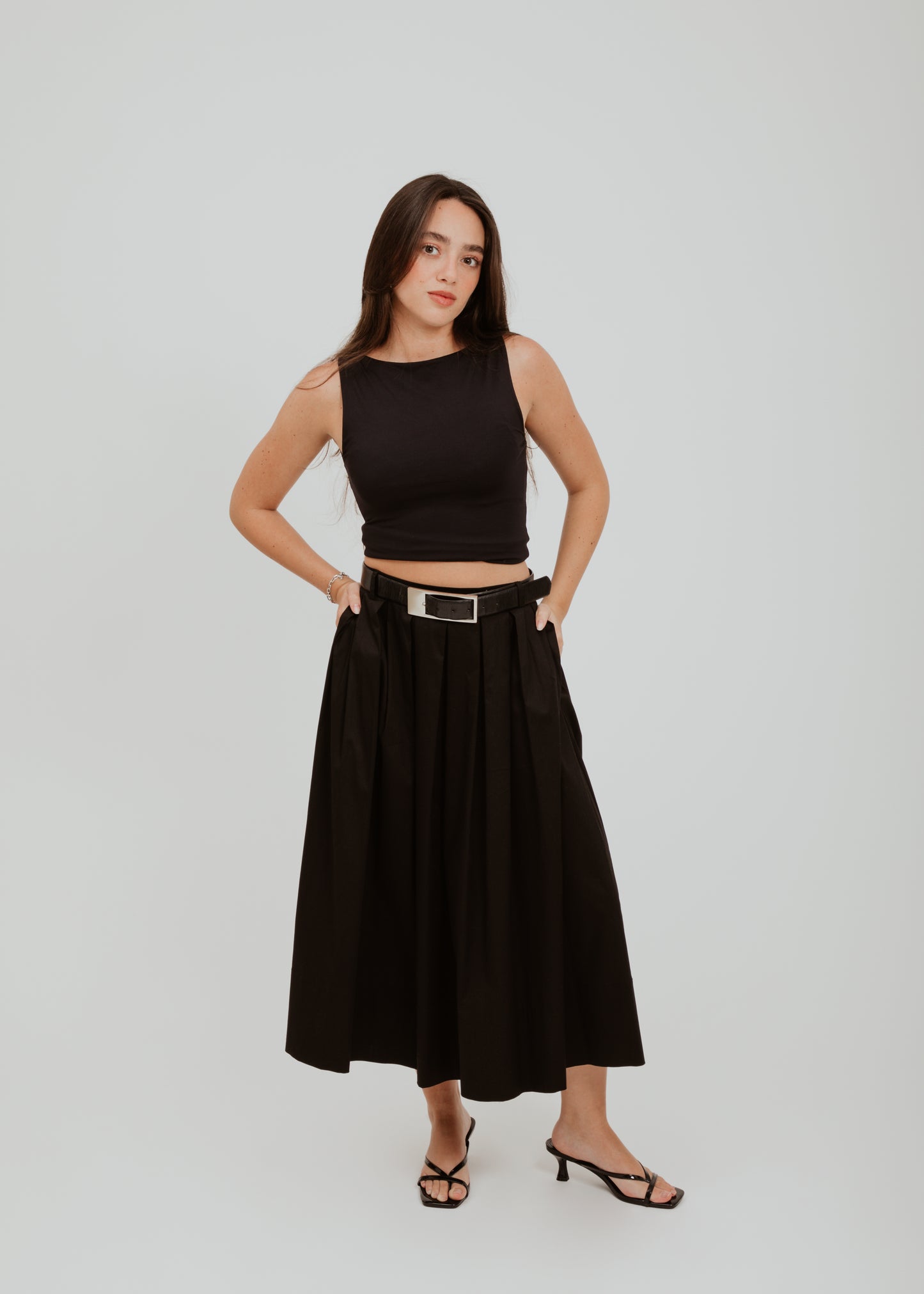 Black Midi Skirt