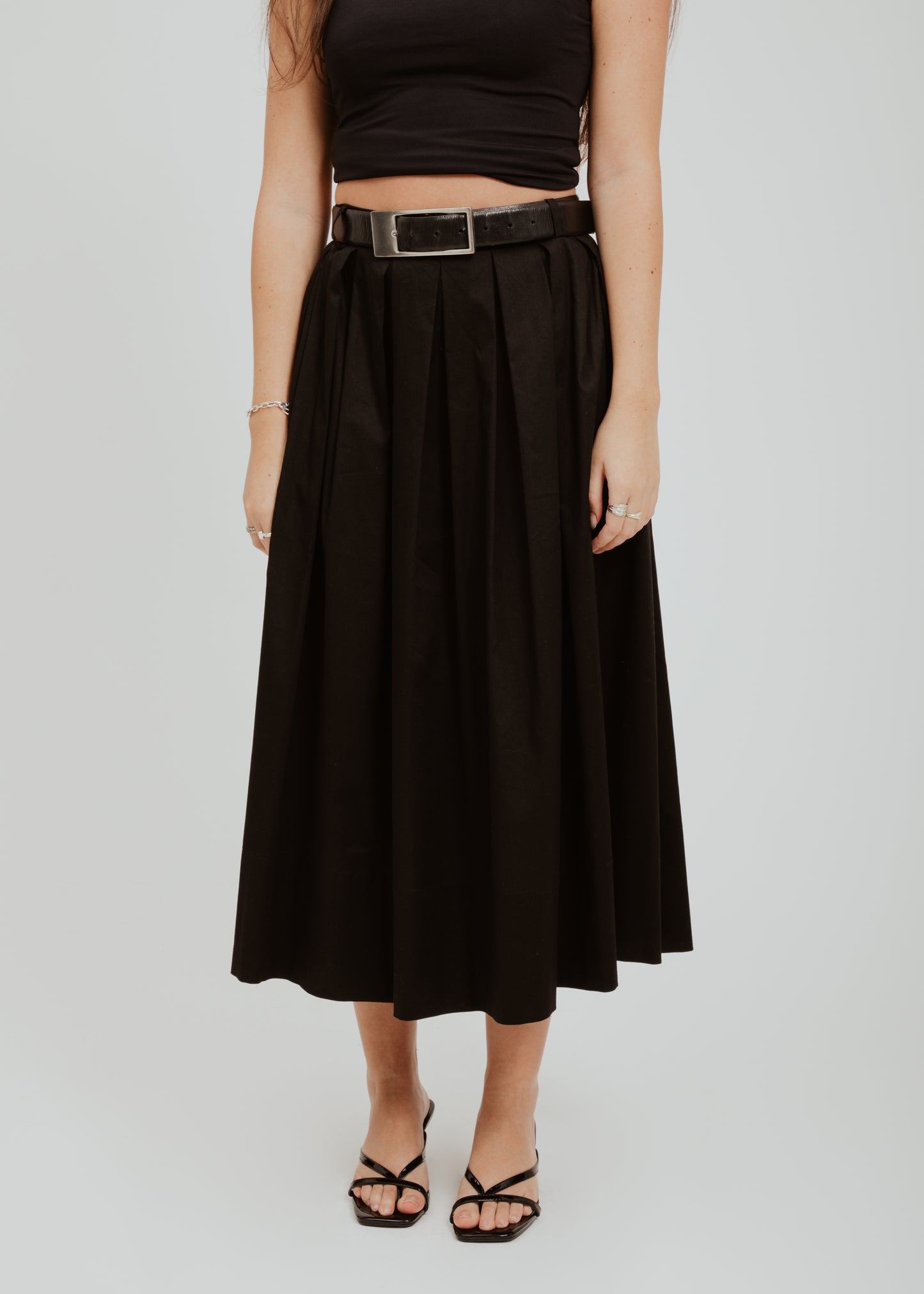 Black Midi Skirt