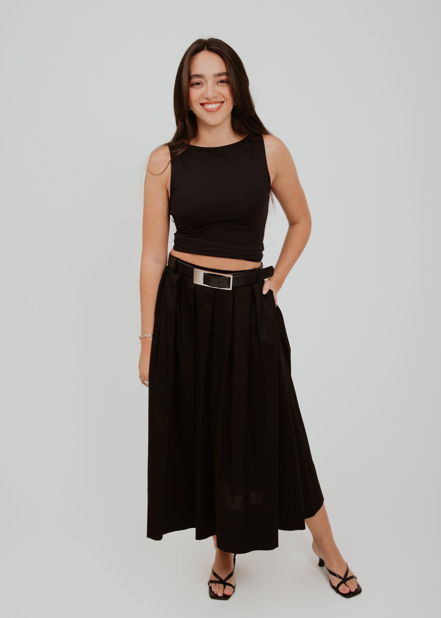 Black Midi Skirt
