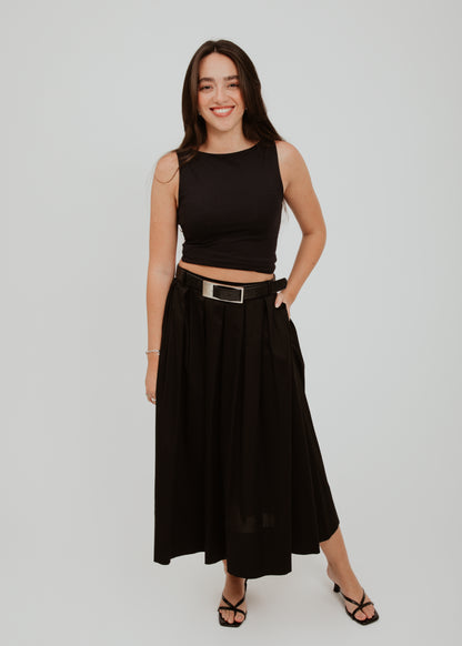 Black Midi Skirt