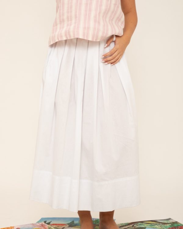 ⁦White midi skirt⁩ – תמונה ⁦4⁩