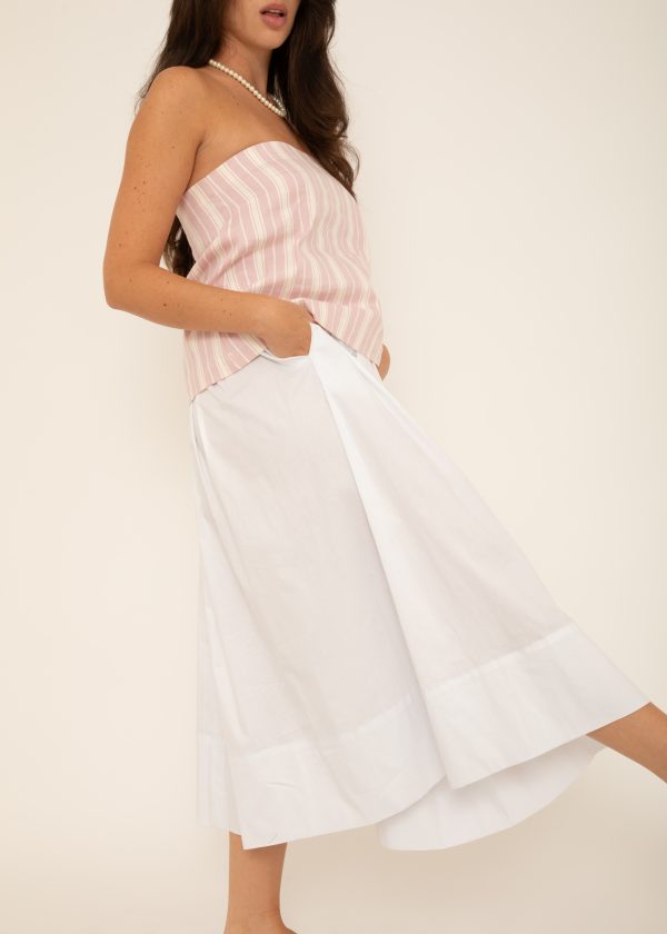 ⁦White midi skirt⁩ – תמונה ⁦2⁩